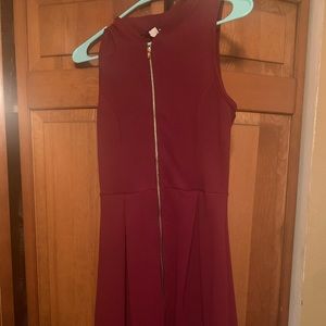 Burgundy dress